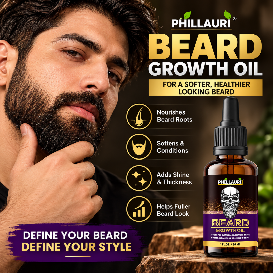 Phillauri Beard Growth Oil – With Castor & Sesame Oil