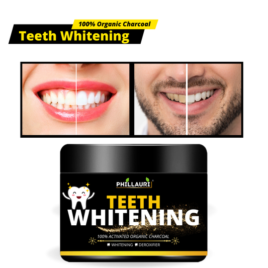 Phillauri Teeth Whitening Powder For Whitening And Detoxifier, 50GM