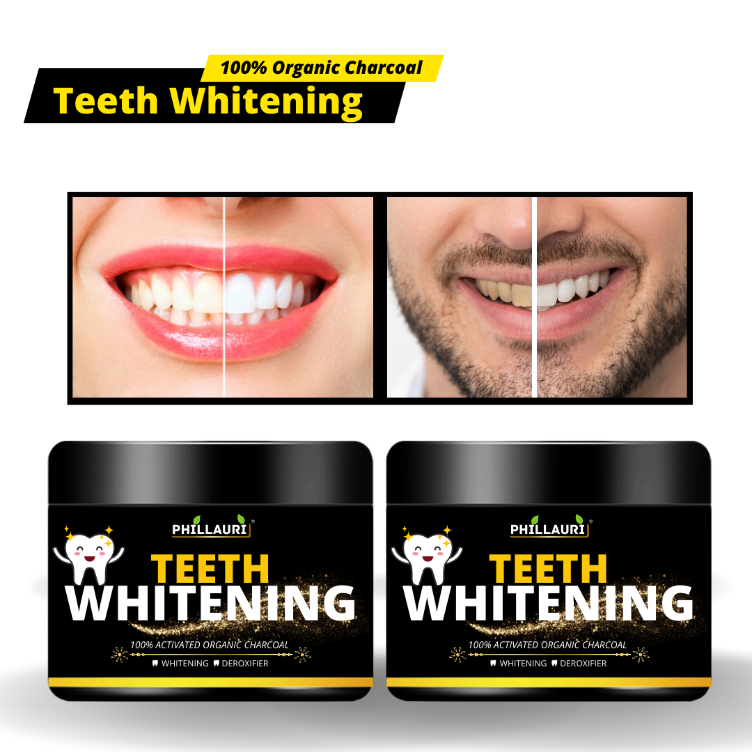 Phillauri Teeth Whitening Powder For Whitening And Detoxifier, 50GM