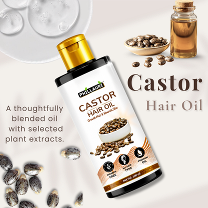 Phillauri Castor Hair Oil – For Hair Growth & Nourished Skin, 100ml