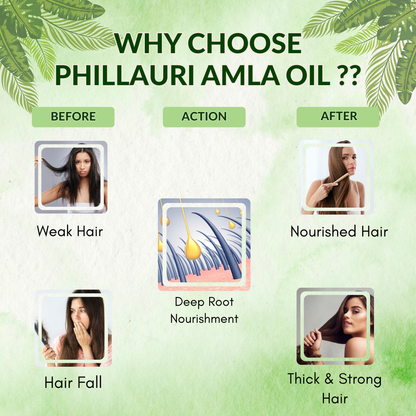 Phillauri Natural Pure Amla AloeVera Hair Oil For Strong hair, 100ml