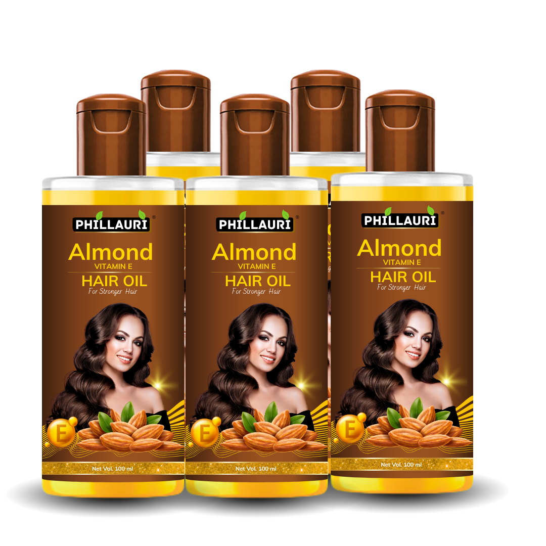 Phillauri Almond Hair Oil For Soft And Silky Hair, 100ML