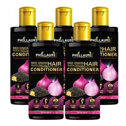 Phillauri Red Onion Black Seed Conditioner For Hair Growth, 500ML