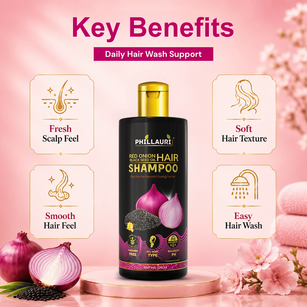 Phillauri Red Onion with Black Seed Oil Shampoo