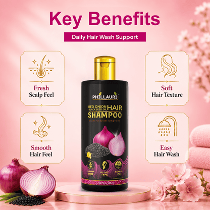 Phillauri Red Onion with Black Seed Oil Shampoo