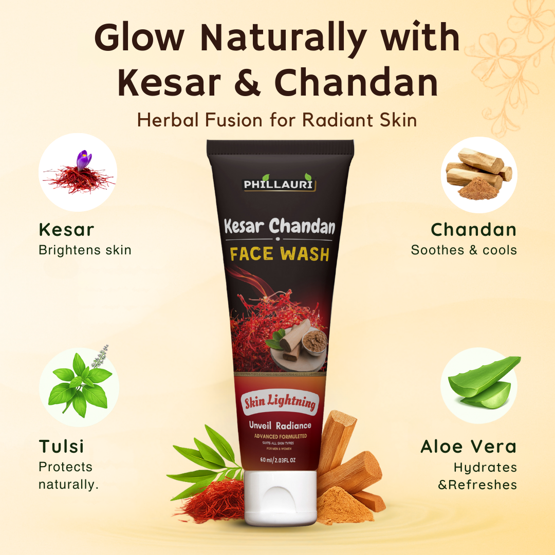 Phillauri Kesar Chandan Face Wash For Unveil Radiance, 60ml