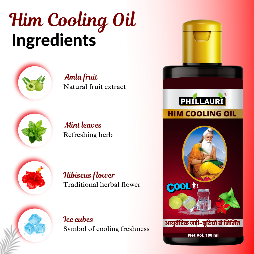 Phillauri Him Cooling Thanda Hair oil For Women and Men, 100ML