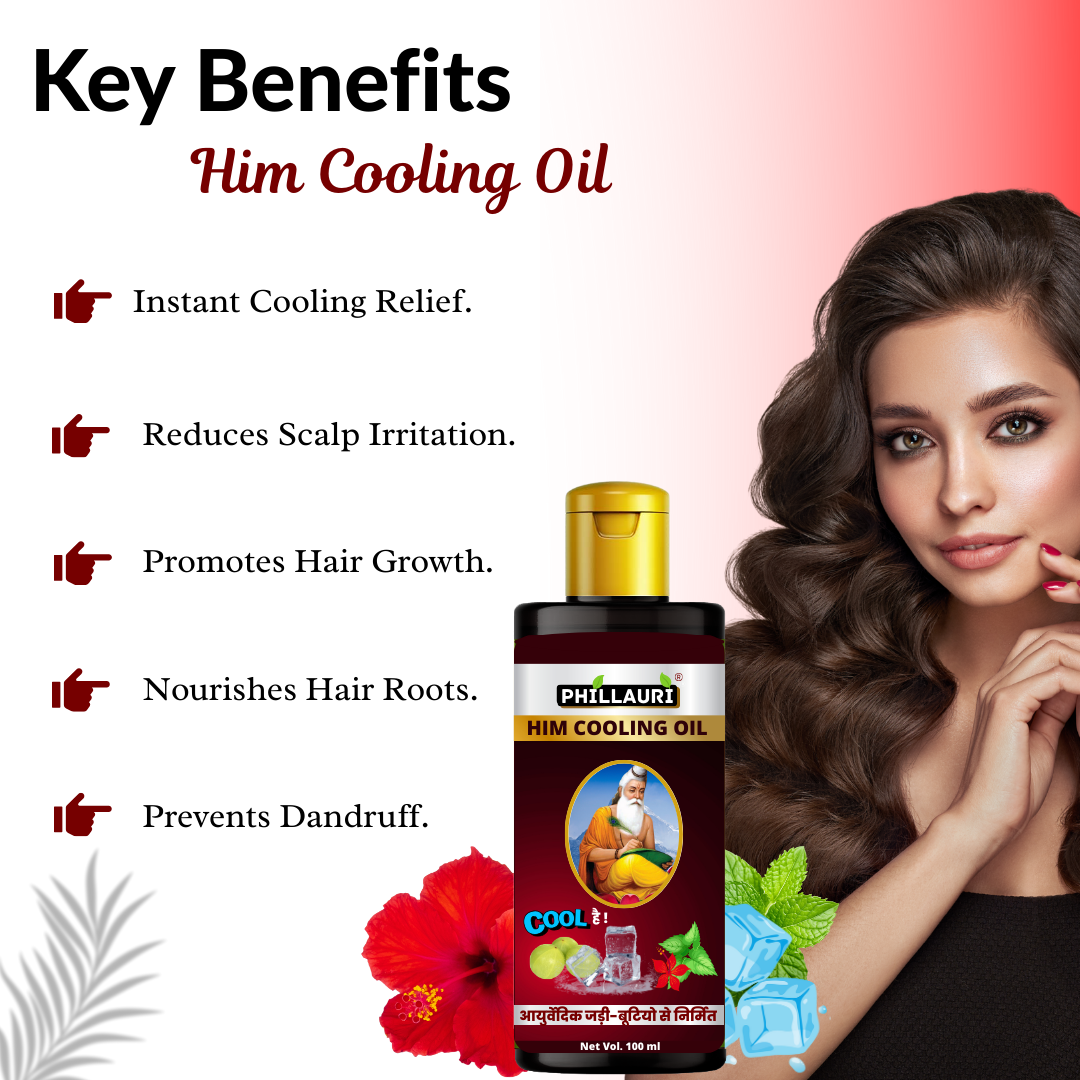 Phillauri Him Cooling Thanda Hair oil For Women and Men, 100ML