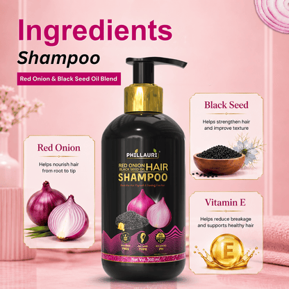 Phillauri Red Onion with Black Seed Oil Shampoo