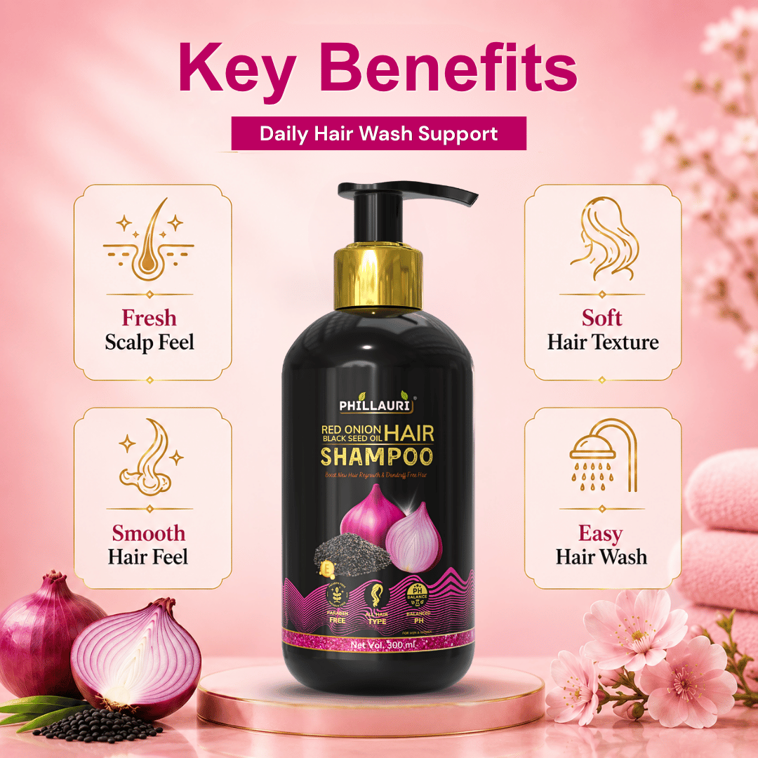 Phillauri Red Onion with Black Seed Oil Shampoo