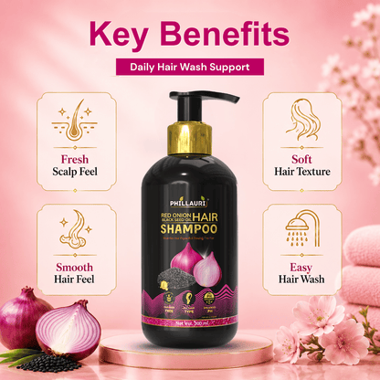 Phillauri Red Onion with Black Seed Oil Shampoo