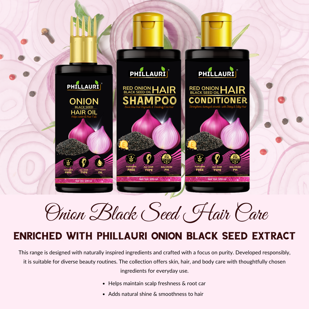 Phillauri Red Onion Black Seed Oil Ultimate Hair Care Kit