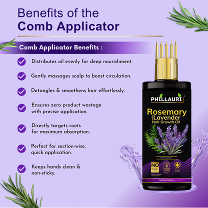 Phillauri Rosemary Lavender Hair Growth Oil, Paraben Free, 100ml