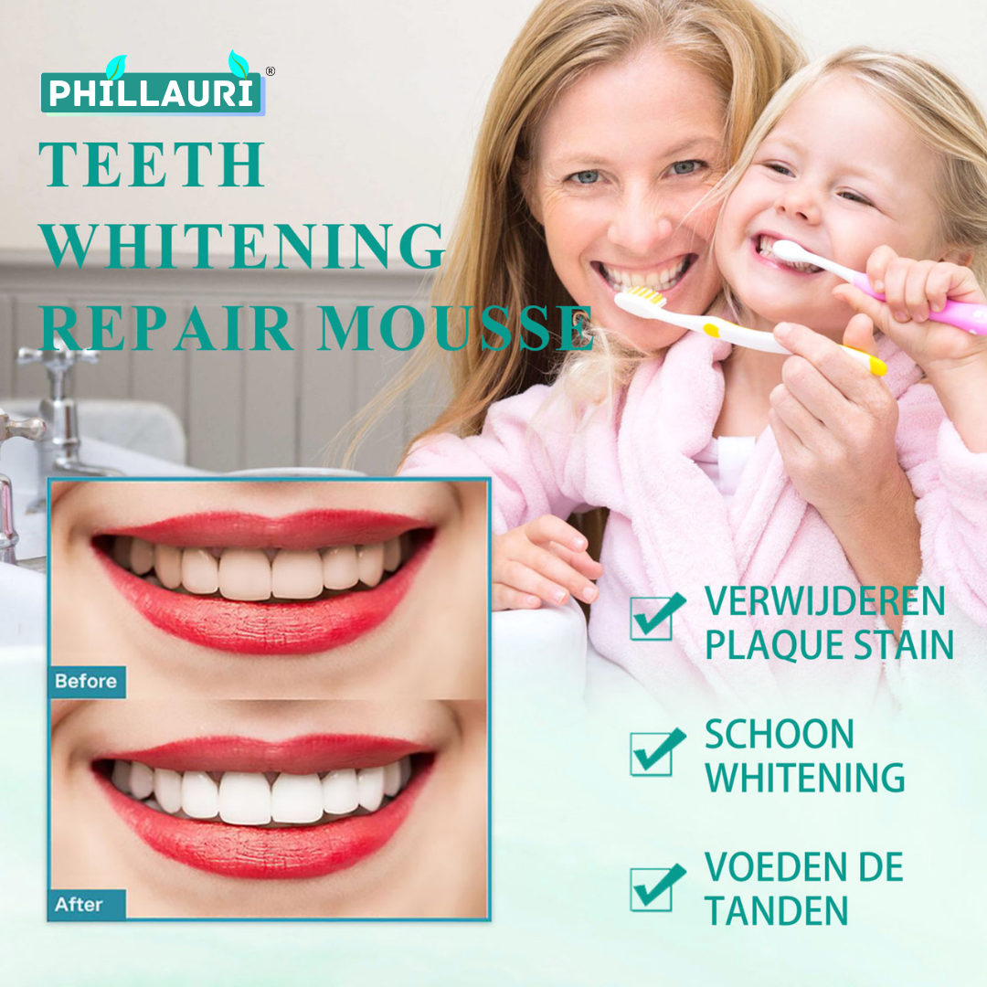 Phillauri Teeth Whitening Foam For Reduse Tooth Stains,white And Healthy Teeth