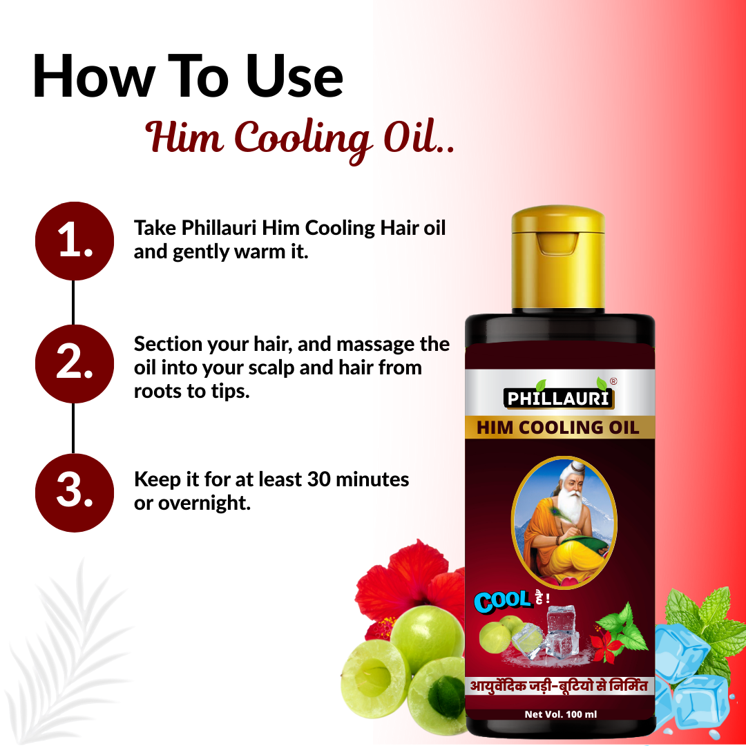 Phillauri Him Cooling Thanda Hair oil For Women and Men, 100ML
