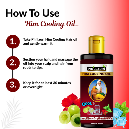Phillauri Him Cooling Thanda Hair oil For Women and Men, 100ML