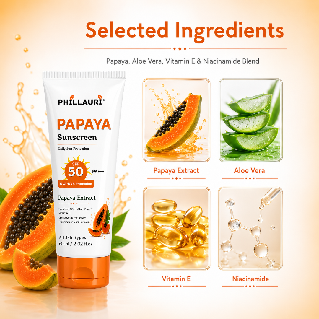 Phillauri Papaya Sunscreen SPF 50 PA+++