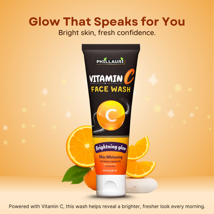 Phillauri Vitamin C Face Wash For Skin Whitening, 60ml