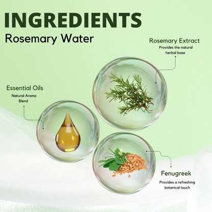 Phillauri Rosemary Water Spray for All Hair Types, Strengthens, Nourishes & Promotes Hair Growth