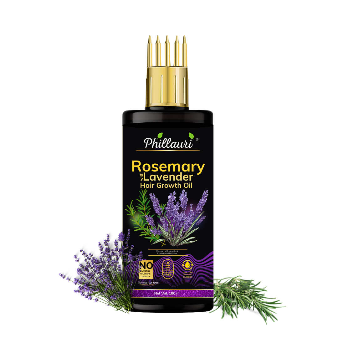 Phillauri Rosemary Lavender Hair Growth Oil, Paraben Free, 100ml