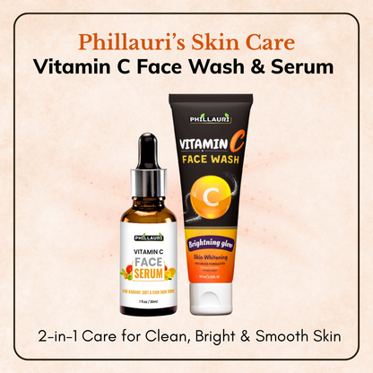 Phillauri Facewash For Skin Whitening, 60 ML + Face Serum, 30ML Combo