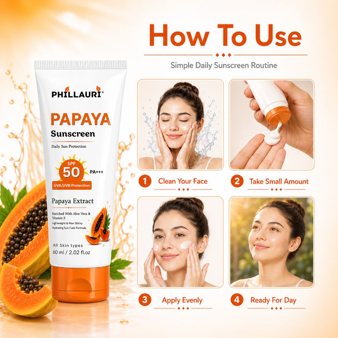 Phillauri Papaya Sunscreen SPF 50 PA+++