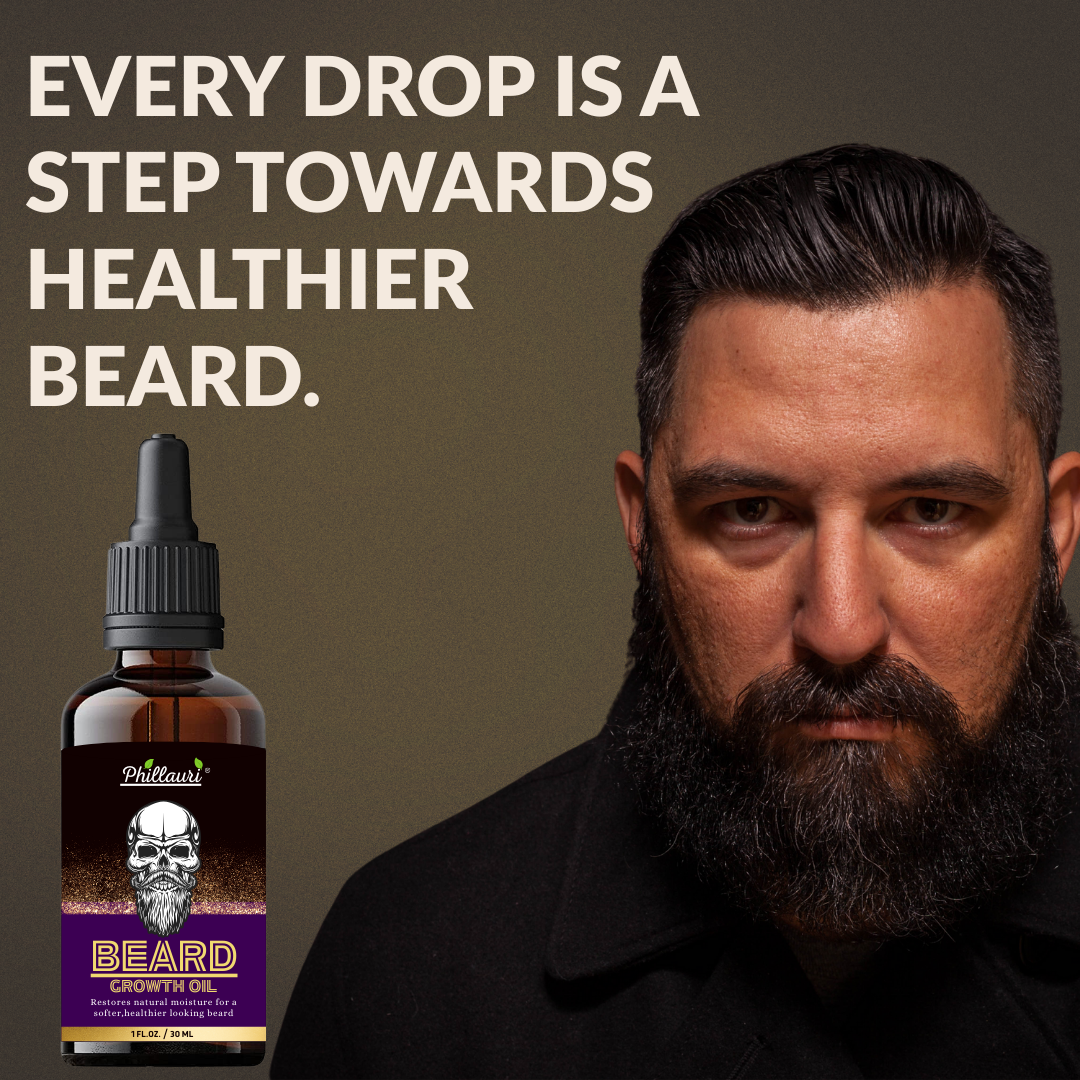 Phillauri Beard Growth Oil For A Softer, Healthier Looking Beard, 30ML