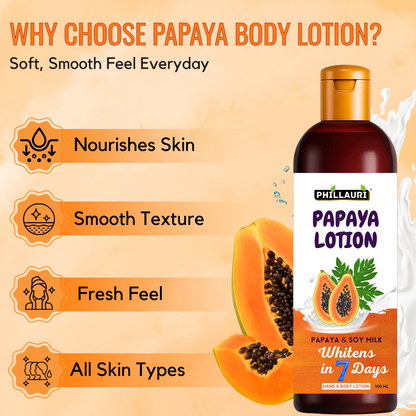 Phillauri Papaya Lotion For Hand And Body Whiten
