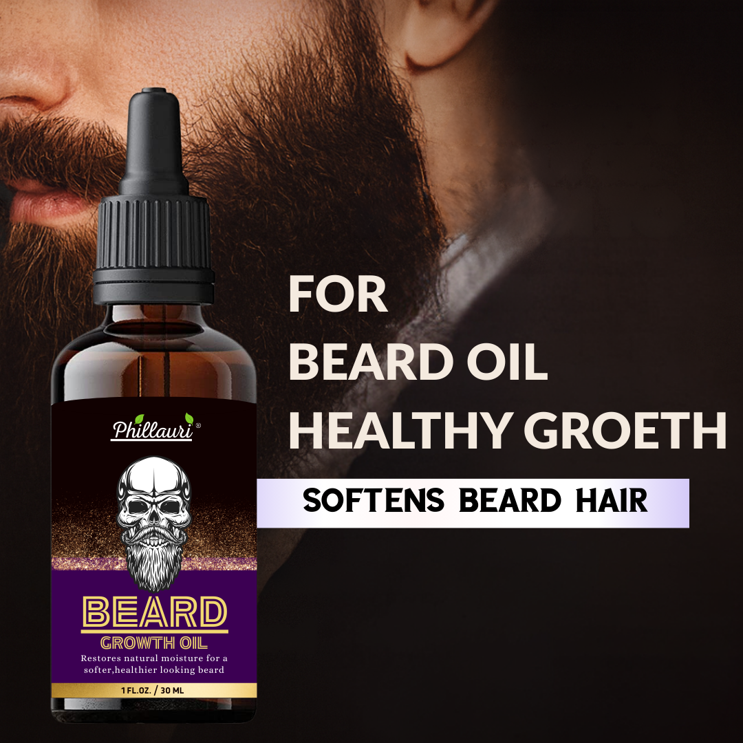 Phillauri Beard Growth Oil For A Softer, Healthier Looking Beard, 30ML