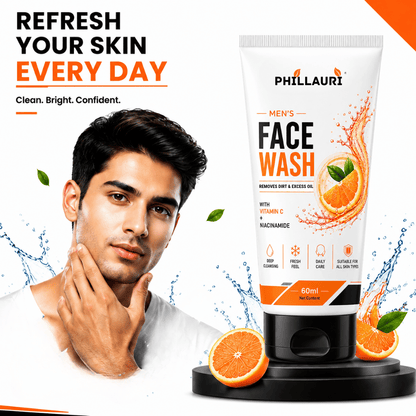 Phillauri Men's Face Wash – With Vitamin C & Niacinamide