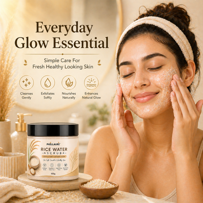Phillauri Rice Water Scrub – Gentle Exfoliation & Natural Glow, 100g