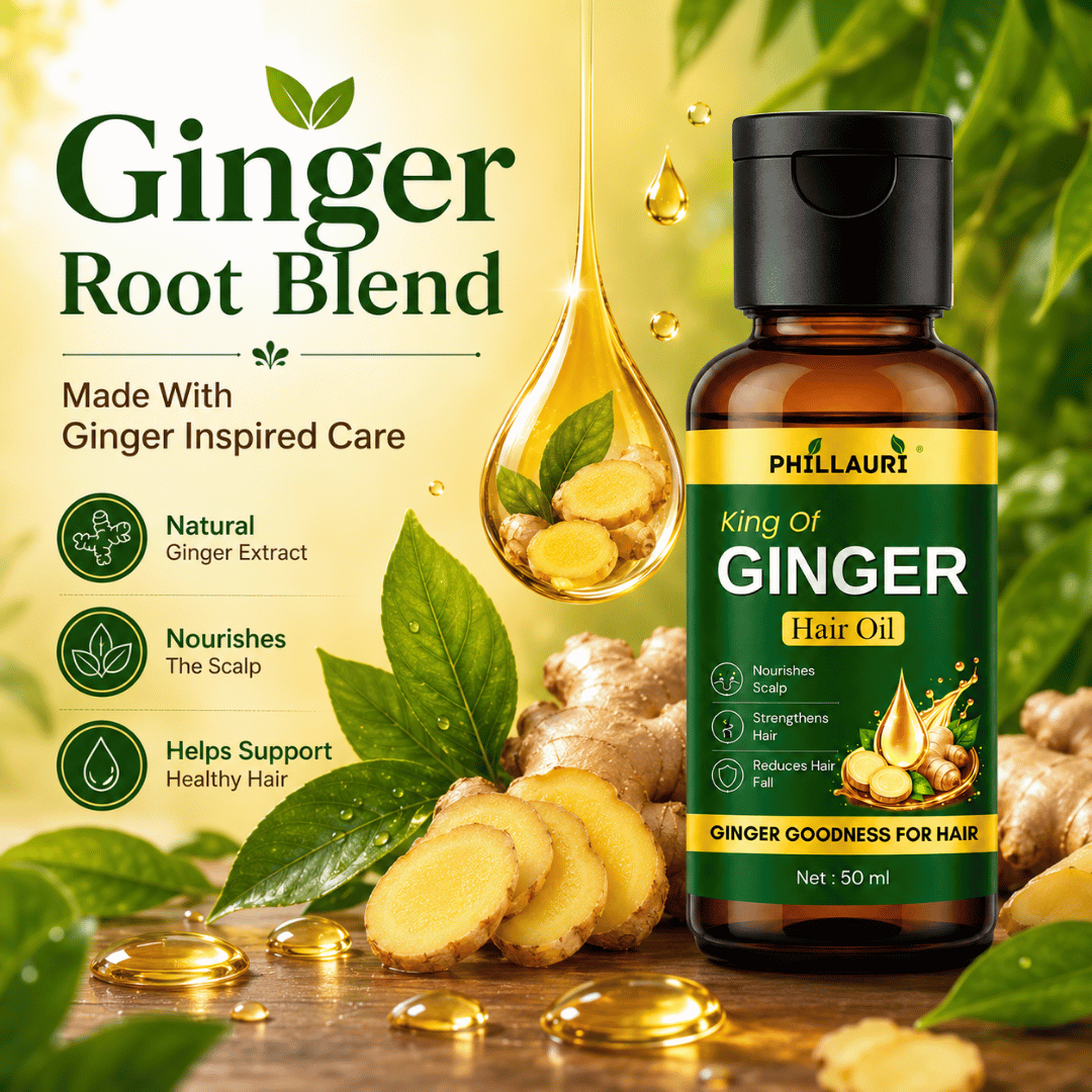 Phillauri King Of Ginger Hair Oil – With Natural Ginger Extract