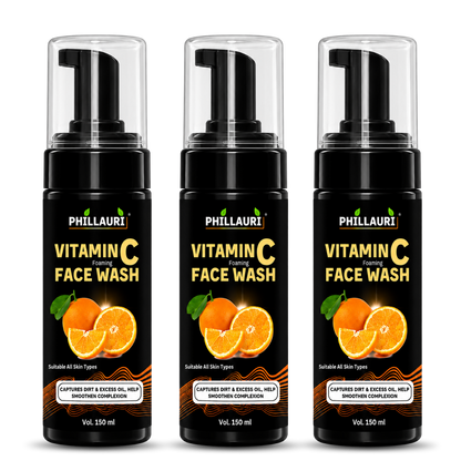 Phillauri Vitamin C Foaming Face Wash – With Aloe Vera & Green Tea