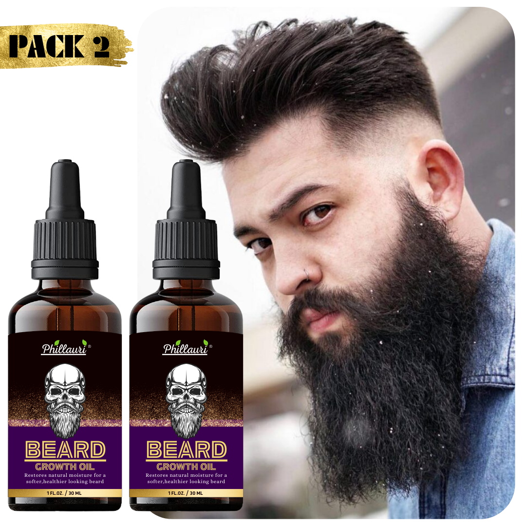 Phillauri Beard Growth Oil For For A Softer, Healthier Looking Beard, 60ML