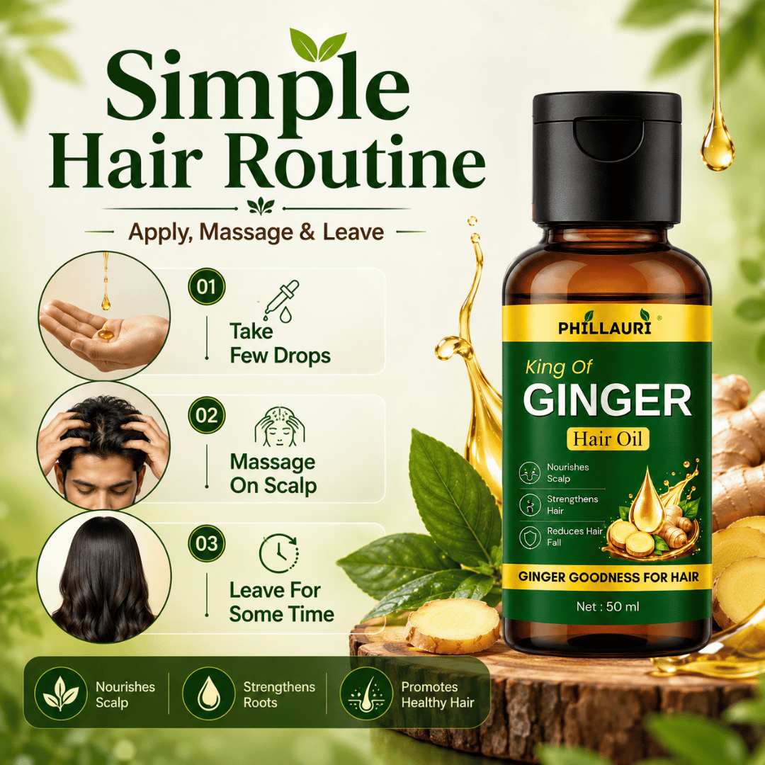 Phillauri King Of Ginger Hair Oil – With Natural Ginger Extract