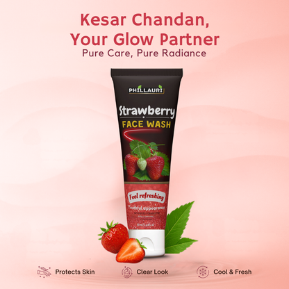 Phillauri Strawberry Face Wash For Youthful Appearance, 60ml