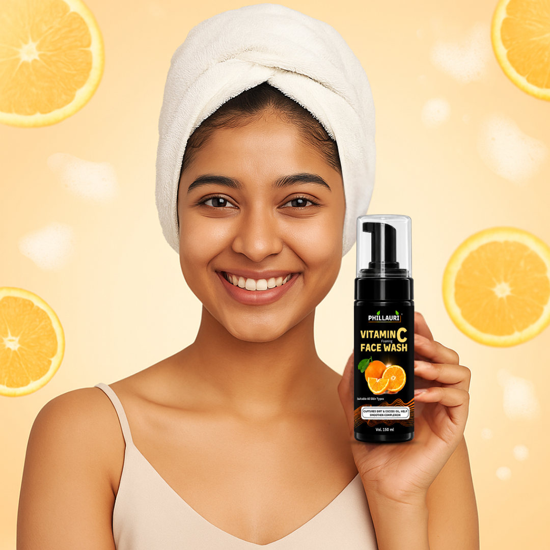 Phillauri Vitamin C Foaming Face Wash – With Aloe Vera & Green Tea
