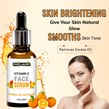 Phillauri Vitamin C Face Serum For Radiant, Soft And Even Skin Tone, 30ml