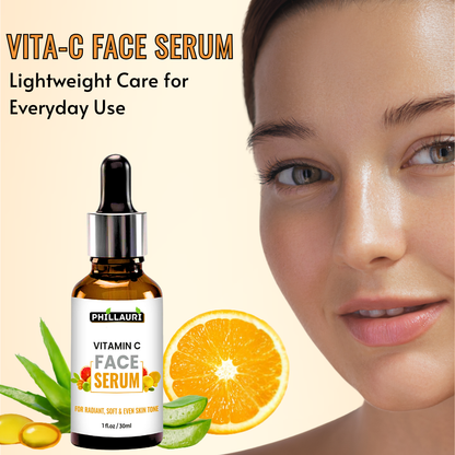 Phillauri Vitamin C Face Serum For Radiant, Soft And Even Skin Tone, 30ml