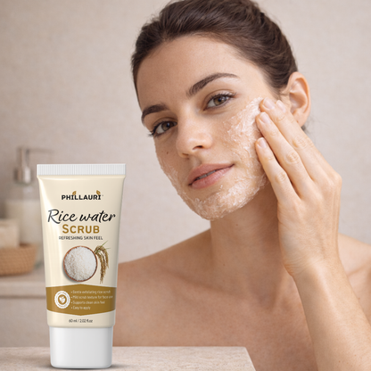 Phillauri Rice Water Scrub – Gentle Exfoliating Face Scrub | 60ml (Pack-1)