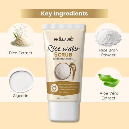Phillauri Rice Water Scrub Combo – Pack of 3 (60ml Each)