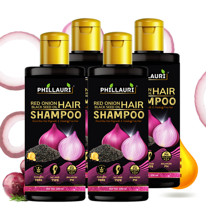 Phillauri Red Onion Black Seed Oil Shampoo, 100ml