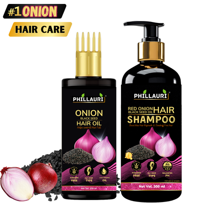 Phillauri Onion Black Seed Hair Oil For Boost Growth, 400ML