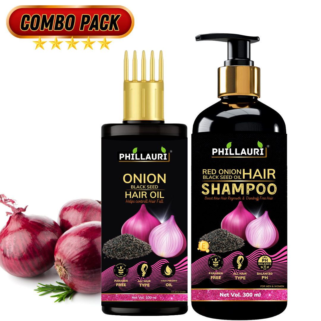 Phillauri Onion Black Seed Hair Oil For Boost Growth, 400ML