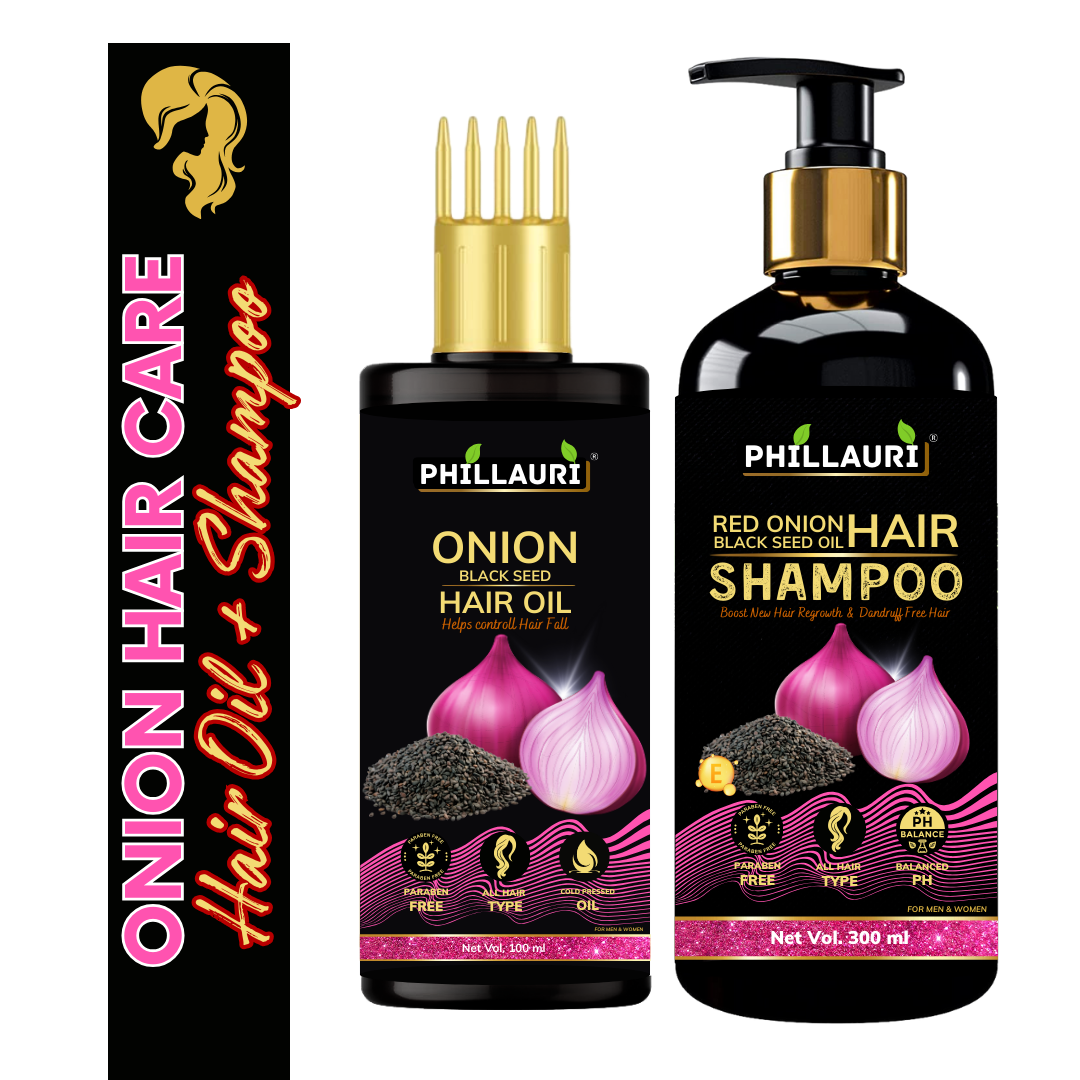 Phillauri Onion Black Seed Hair Oil For Boost Growth, 400ML