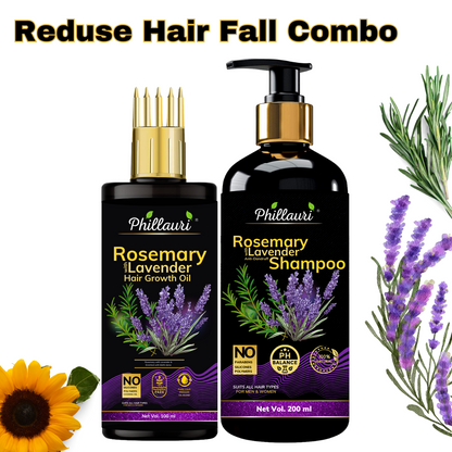 Phillauri Rosemary Lavender Hair Oil And Anti-dandruff Shampoo Combo