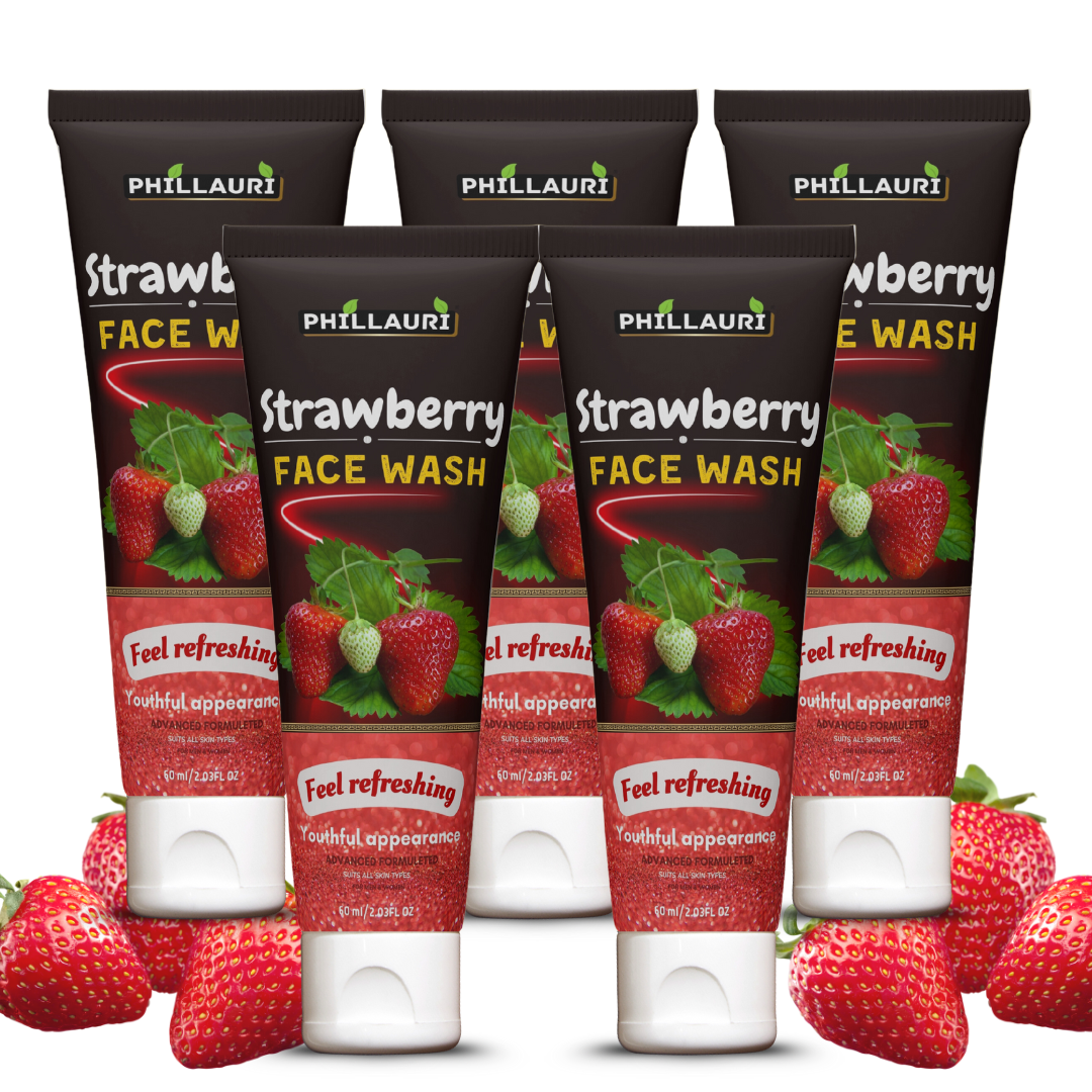 Phillauri Strawberry Face Wash For Youthful Appearance, 60ml