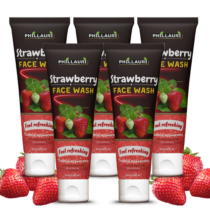 Phillauri Strawberry Face Wash For Youthful Appearance, 60ml