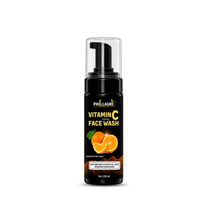 Phillauri Vitamin C Foaming Face Wash – With Aloe Vera & Green Tea