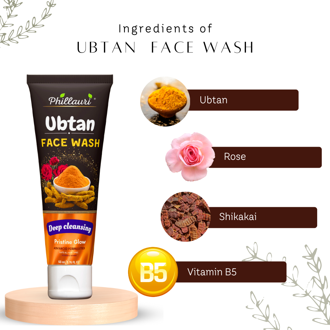 Phillauri Ubtan scrub, Face Wash, Face Cream, Skin and Body Combo Kit, 100g + 60ml + 50g